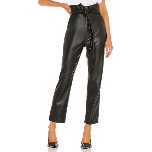 Alexis Pants - NEW Alexis Kayden Vegan Leather Paper Bag Pants S